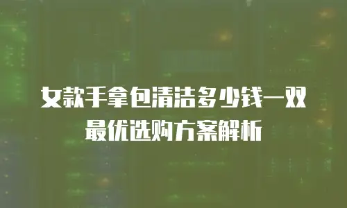 女款手拿包清洁多少钱一双 最优选购方案解析