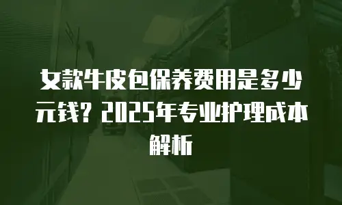 女款牛皮包保养费用是多少元钱？2025年专业护理成本解析