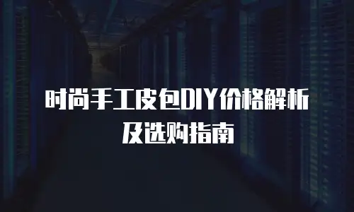 时尚手工皮包DIY价格解析及选购指南