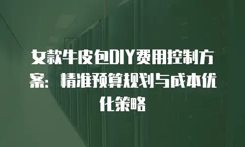 女款牛皮包DIY费用控制方案：精准预算规划与成本优化策略