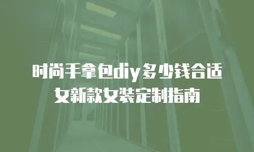 时尚手拿包diy多少钱合适女新款女装定制指南