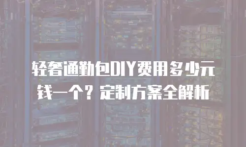 轻奢通勤包DIY费用多少元钱一个？定制方案全解析