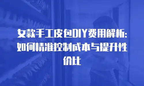 女款手工皮包DIY费用解析：如何精准控制成本与提升性价比