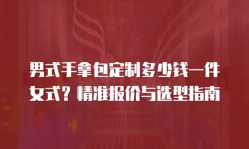 男式手拿包定制多少钱一件女式？精准报价与选型指南