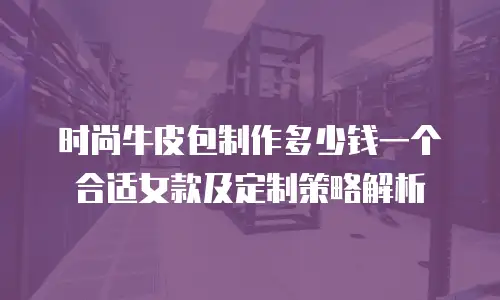 时尚牛皮包制作多少钱一个合适女款及定制策略解析
