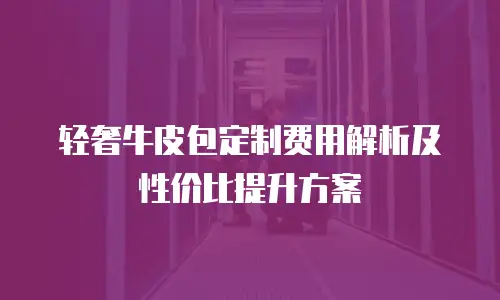 轻奢牛皮包定制费用解析及性价比提升方案