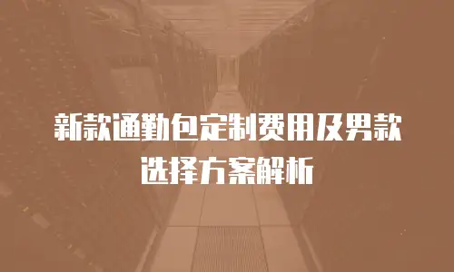 新款通勤包定制费用及男款选择方案解析