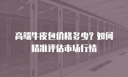 高端牛皮包价格多少？如何精准评估市场行情