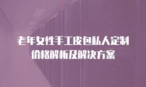 老年女性手工皮包私人定制价格解析及解决方案