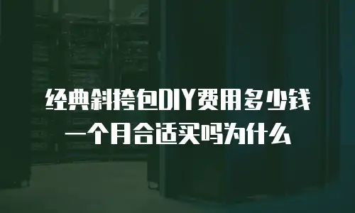 经典斜挎包DIY费用多少钱一个月合适买吗为什么