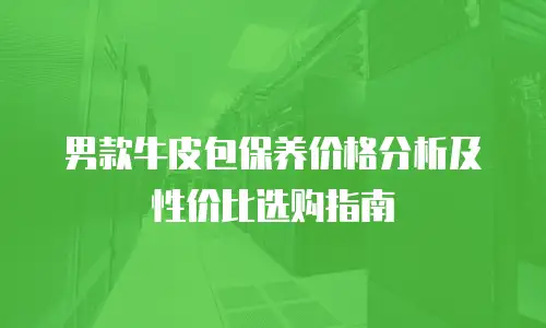 男款牛皮包保养价格分析及性价比选购指南