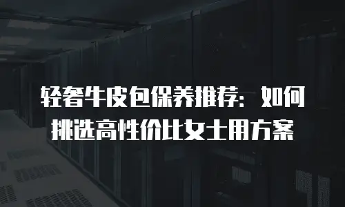 轻奢牛皮包保养推荐：如何挑选高性价比女士用方案