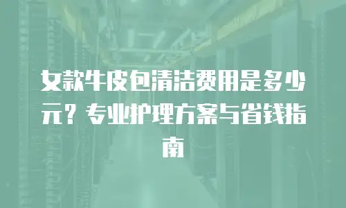 女款牛皮包清洁费用是多少元？专业护理方案与省钱指南