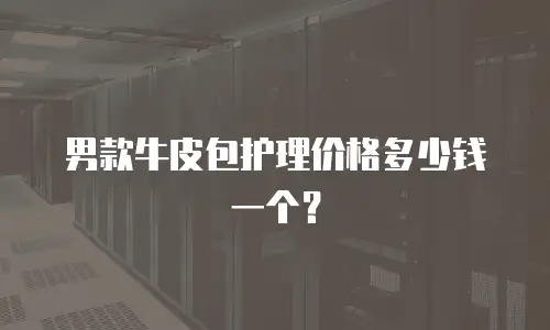 男款牛皮包护理价格多少钱一个？