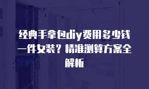 经典手拿包diy费用多少钱一件女装？精准测算方案全解析