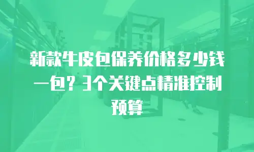 新款牛皮包保养价格多少钱一包？3个关键点精准控制预算