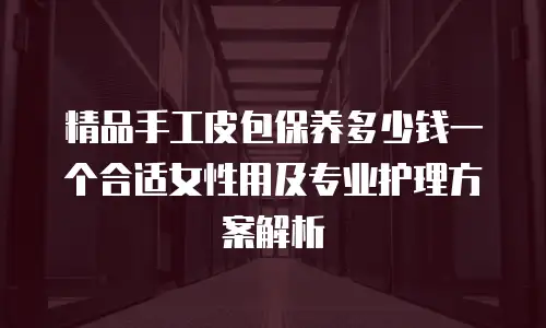 精品手工皮包保养多少钱一个合适女性用及专业护理方案解析