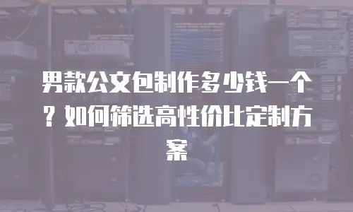男款公文包制作多少钱一个？如何筛选高性价比定制方案