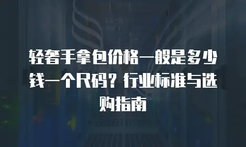轻奢手拿包价格一般是多少钱一个尺码？行业标准与选购指南