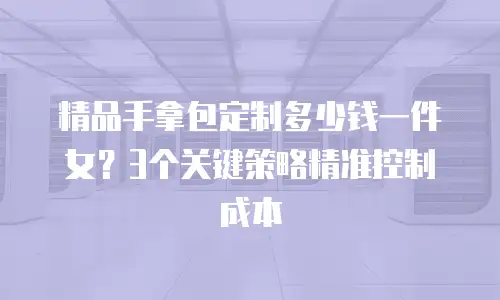 精品手拿包定制多少钱一件女？3个关键策略精准控制成本