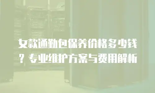 女款通勤包保养价格多少钱？专业维护方案与费用解析