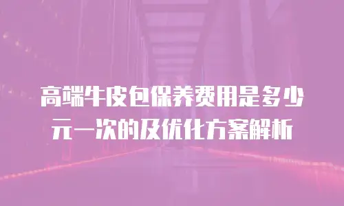 高端牛皮包保养费用是多少元一次的及优化方案解析