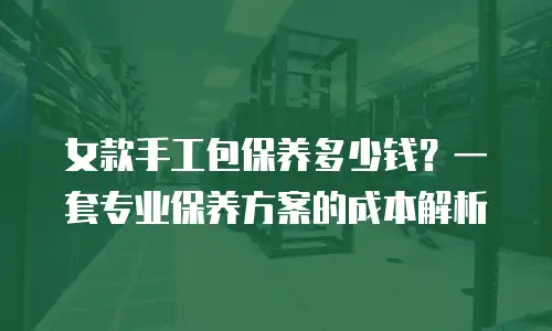 女款手工包保养多少钱？一套专业保养方案的成本解析