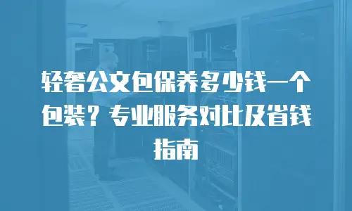 轻奢公文包保养多少钱一个包装？专业服务对比及省钱指南
