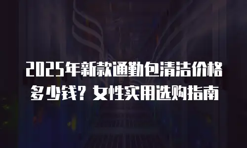 2025年新款通勤包清洁价格多少钱？女性实用选购指南