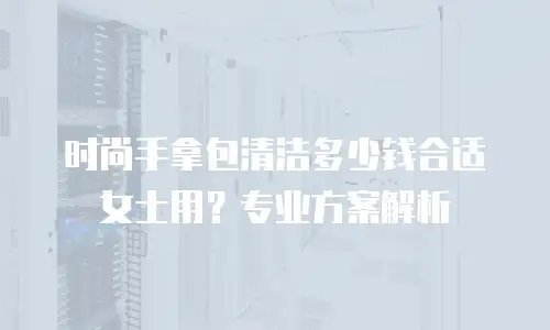 时尚手拿包清洁多少钱合适女士用？专业方案解析