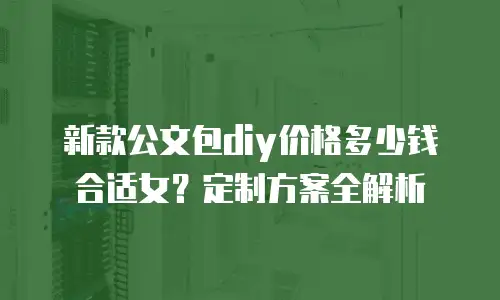 新款公文包diy价格多少钱合适女？定制方案全解析
