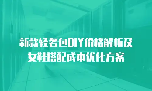 新款轻奢包DIY价格解析及女鞋搭配成本优化方案