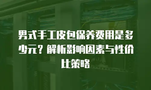 男式手工皮包保养费用是多少元？解析影响因素与性价比策略