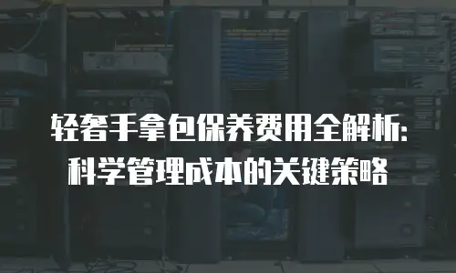 轻奢手拿包保养费用全解析：科学管理成本的关键策略