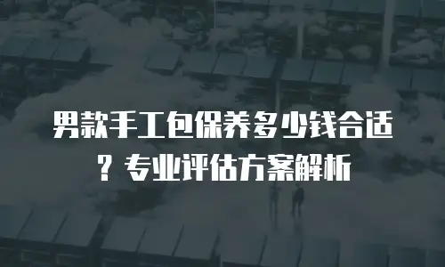 男款手工包保养多少钱合适？专业评估方案解析