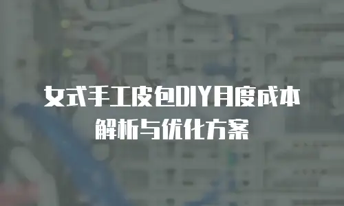 女式手工皮包DIY月度成本解析与优化方案