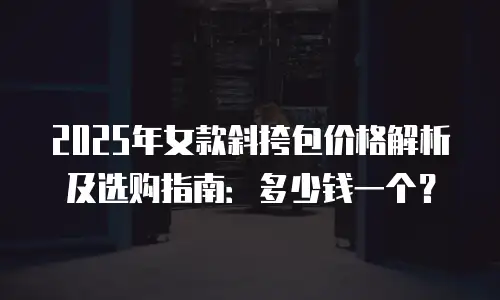 2025年女款斜挎包价格解析及选购指南：多少钱一个？
