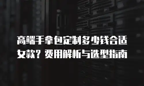 高端手拿包定制多少钱合适女款？费用解析与选型指南