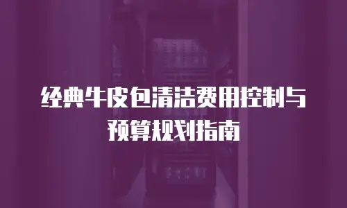 经典牛皮包清洁费用控制与预算规划指南