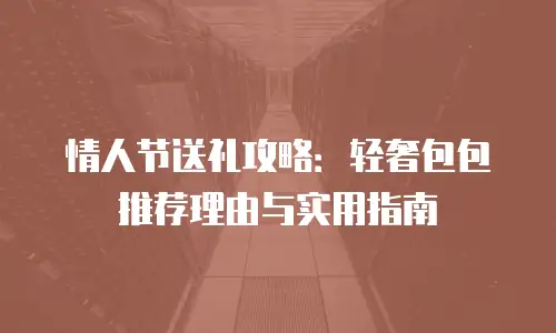 情人节送礼攻略：轻奢包包推荐理由与实用指南