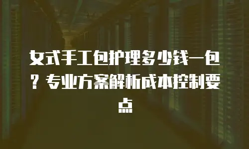 女式手工包护理多少钱一包？专业方案解析成本控制要点