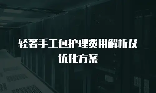 轻奢手工包护理费用解析及优化方案