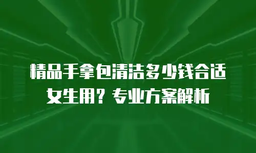 精品手拿包清洁多少钱合适女生用？专业方案解析