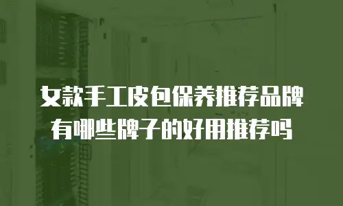 女款手工皮包保养推荐品牌有哪些牌子的好用推荐吗