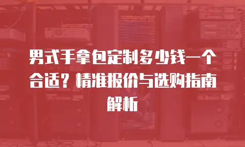 男式手拿包定制多少钱一个合适？精准报价与选购指南解析