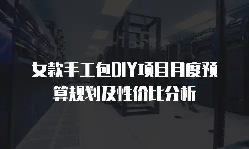 女款手工包DIY项目月度预算规划及性价比分析