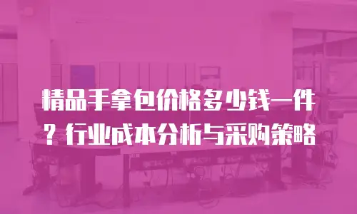 精品手拿包价格多少钱一件？行业成本分析与采购策略