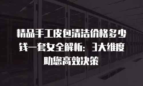 精品手工皮包清洁价格多少钱一套女全解析：3大维度助您高效决策