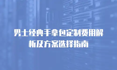 男士经典手拿包定制费用解析及方案选择指南