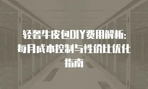 轻奢牛皮包DIY费用解析：每月成本控制与性价比优化指南